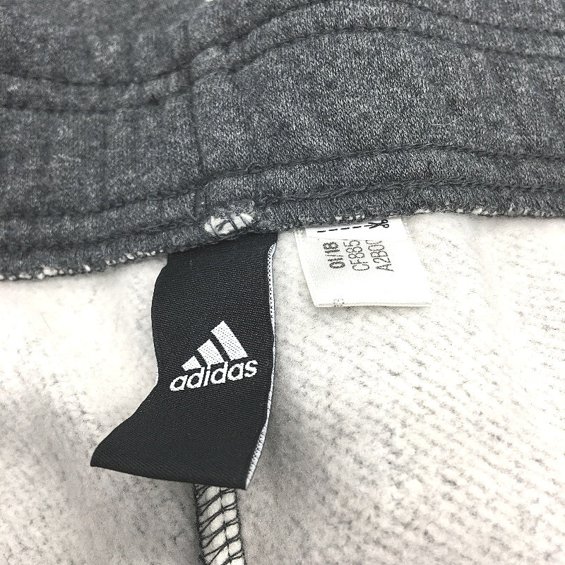 Adidas Elastic Waist Dark Grey Soft Fleece Lined Track Pants Ladies Size S - Image 3