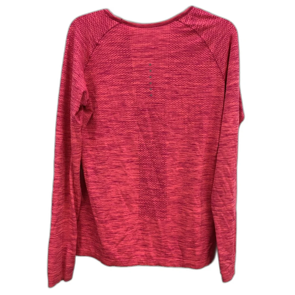 Nike Dri-Fit Hot Pink Long Sleeve Activewear Sports Top Ladies Size Large - Image 2