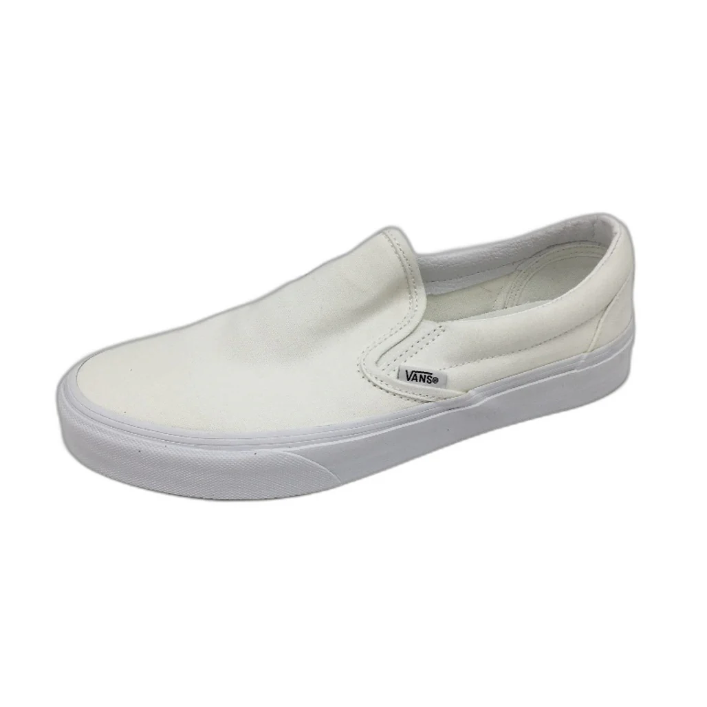 Vans White Classic Slip On Old Skool Skate Shoes Unisex US M9 L10.5 EU 42 NEW