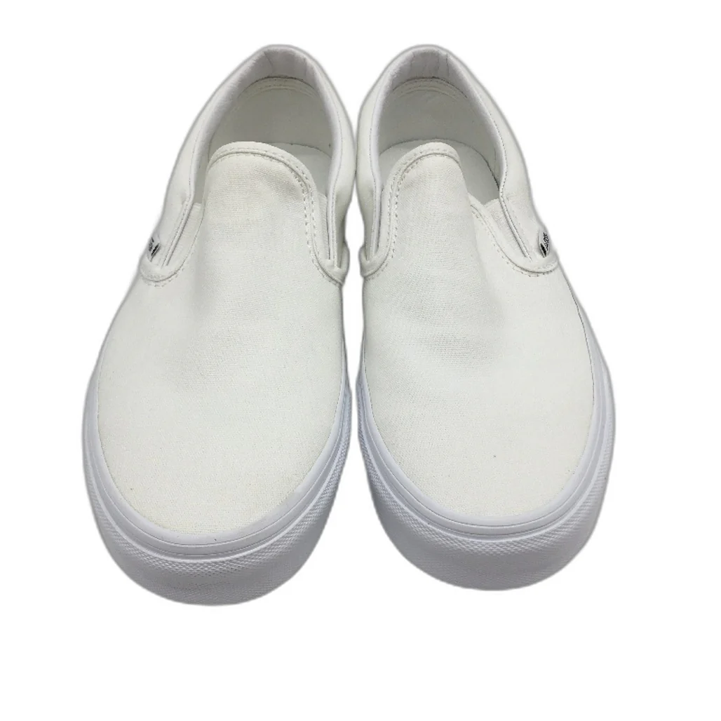Vans White Classic Slip On Old Skool Skate Shoes Unisex US M8 L9.5 EU 40.5 NEW - Image 2