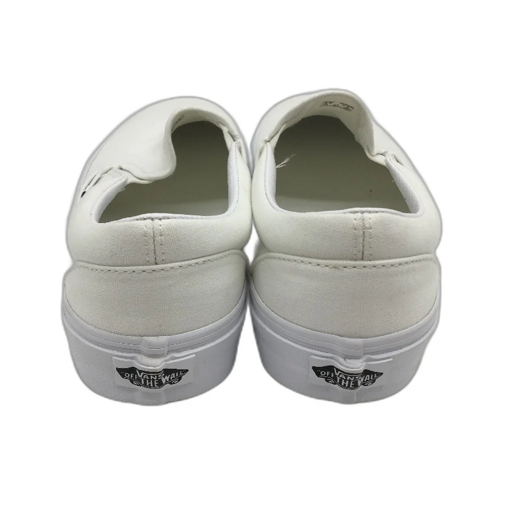 Vans White Classic Slip On Old Skool Skate Shoes Unisex US M8 L9.5 EU 40.5 NEW - Image 3