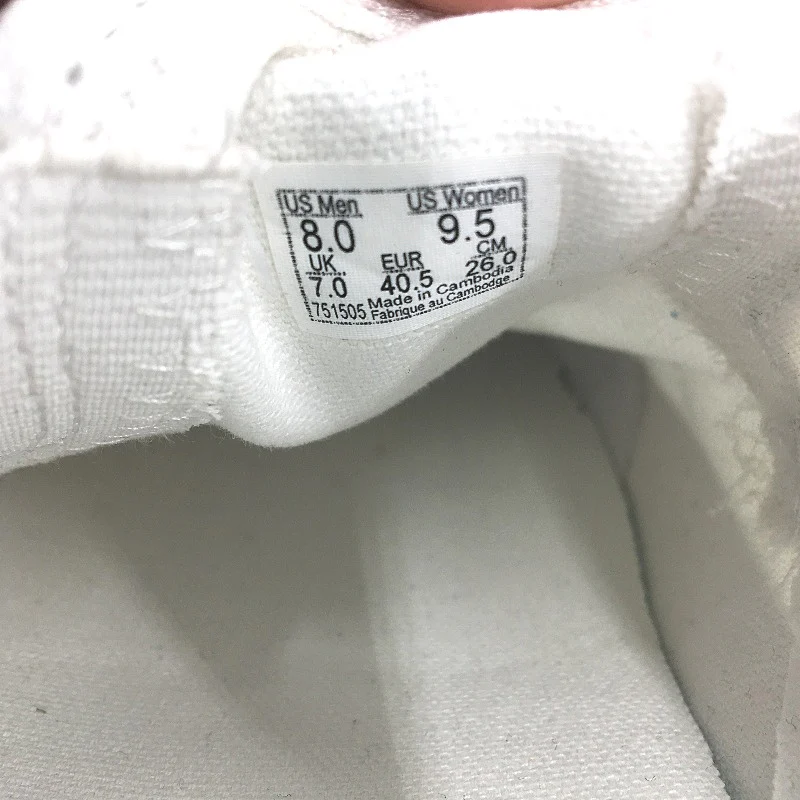 Vans White Classic Slip On Old Skool Skate Shoes Unisex US M8 L9.5 EU 40.5 NEW - Image 6