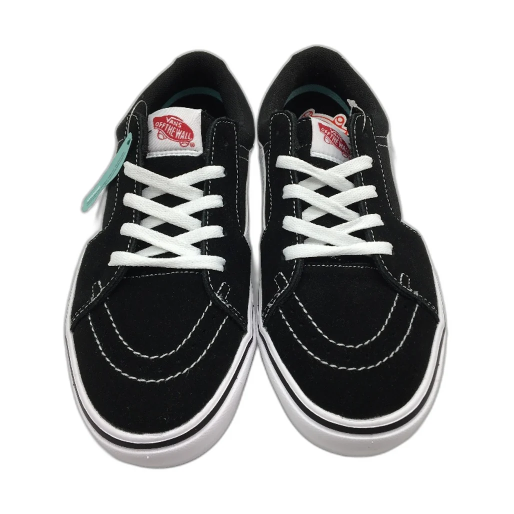 Vans Black Suede Comfycush Sk8-Low Skate Sneakers Unisex US M8 L9.5 EU 40.5 NEW - Image 2