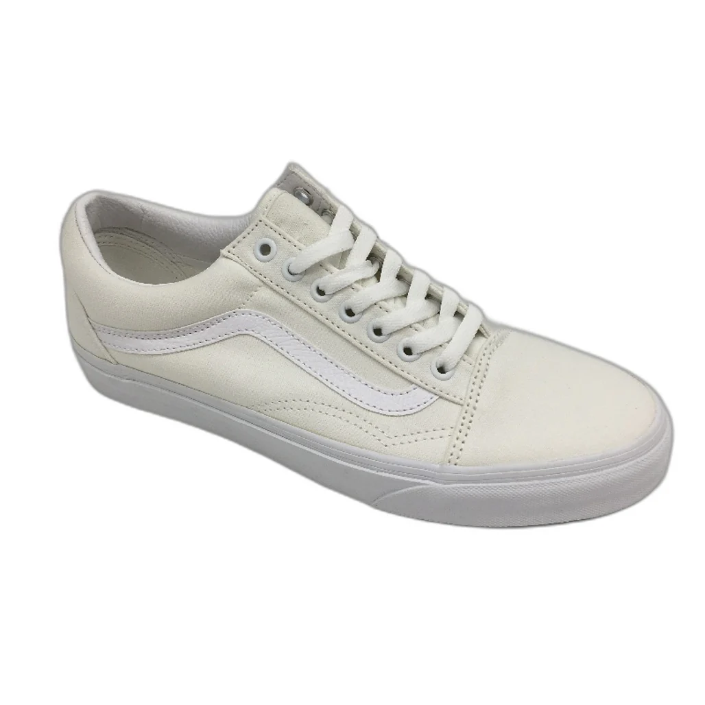 Vans True White Old Skool Lace Up Skate Shoes Unisex US M8 L9.5 EU 40.5 NEW