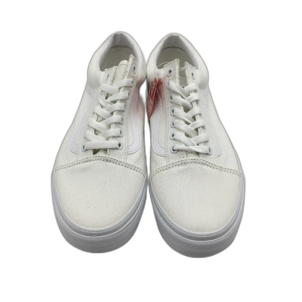 Vans True White Old Skool Lace Up Skate Shoes Unisex US M9 L10.5 EU 42 NEW - Image 2