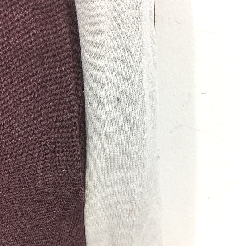Puma High Waisted Logo Burgundy Red Drawstring Trackpants Ladies Size Small - Image 3