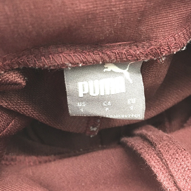 Puma High Waisted Logo Burgundy Red Drawstring Trackpants Ladies Size Small - Image 5