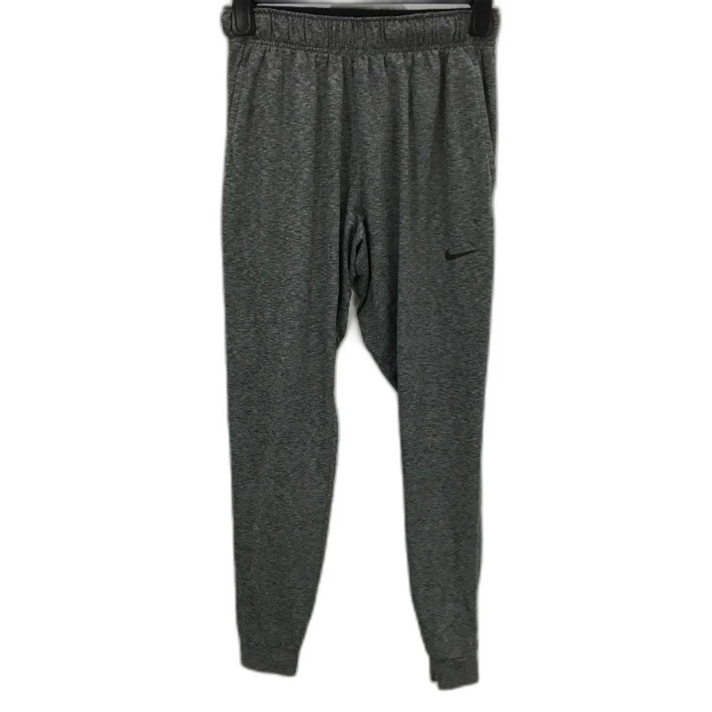 Nike Dri-Fit Grey Melange Yoga Training Trousers Mens Size Small - Image 2