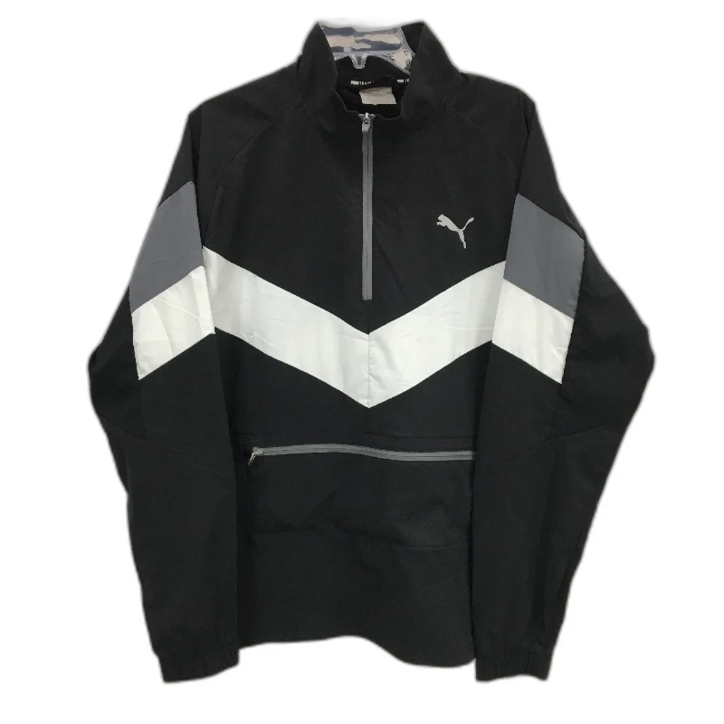 Puma DryCell Quarter Zip Packable Black Training Jacket Mens Size Medium