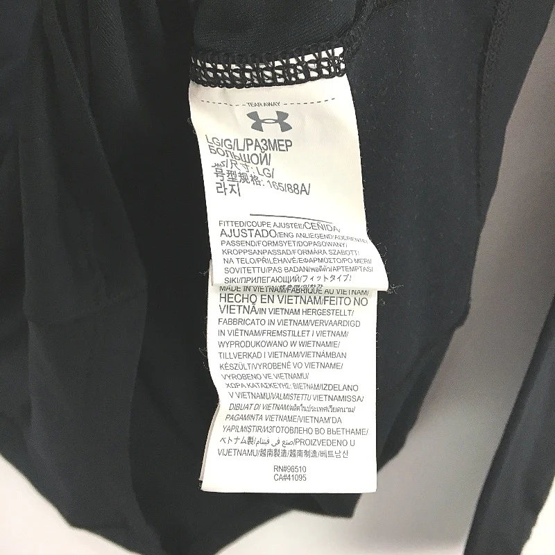 Under Armour Threadborne Run True Half Zip Black T-Shirt Ladies Size Large - Image 5