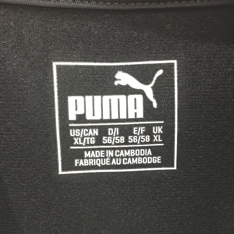 Puma DryCell Satin Fleece Lined Pullover Black Hooded Sweatshirt Men Size XL - Image 3