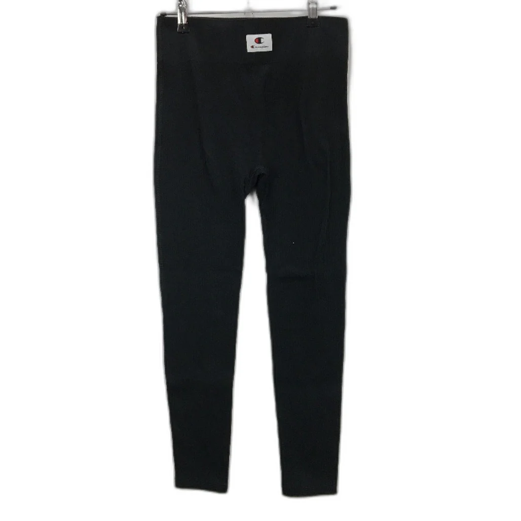 Champion Ribbed Tight Fit Stretch Black Leggings Ladies Size Large