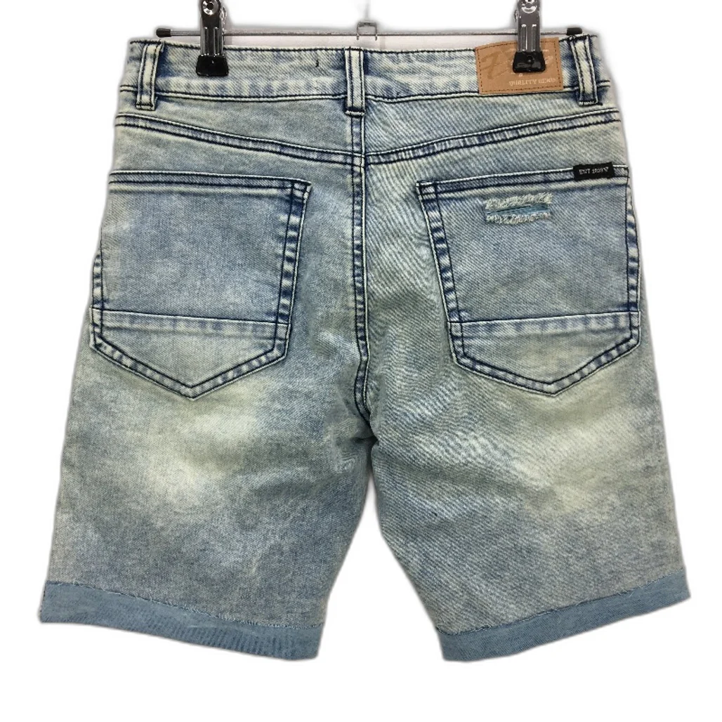 Jay Jays River Slim Ripped Faded Denim Blue Shorts Mens Size 28 NEW - Image 2