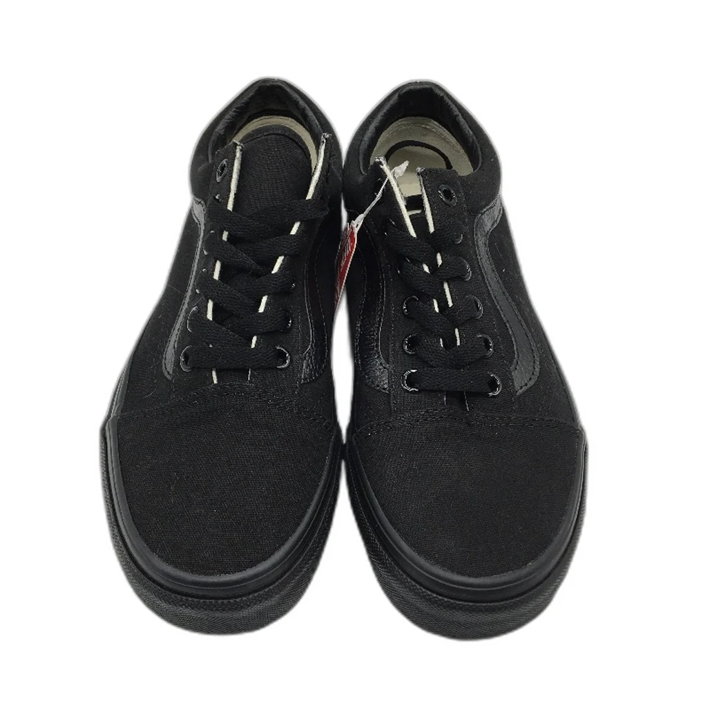 Vans Black On Black Old Skool Lace Up Skate Shoes Unisex US M5 L6.5 EU 36.5 NEW - Image 2