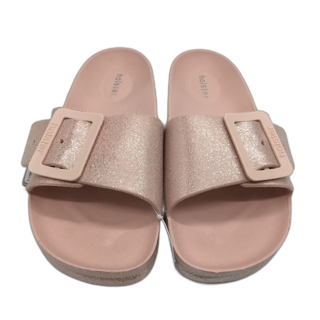 Holster Australia Blush Pink Solace Buckle Glitter Slide Ladies AU 8 EU 39 NEW - Image 2