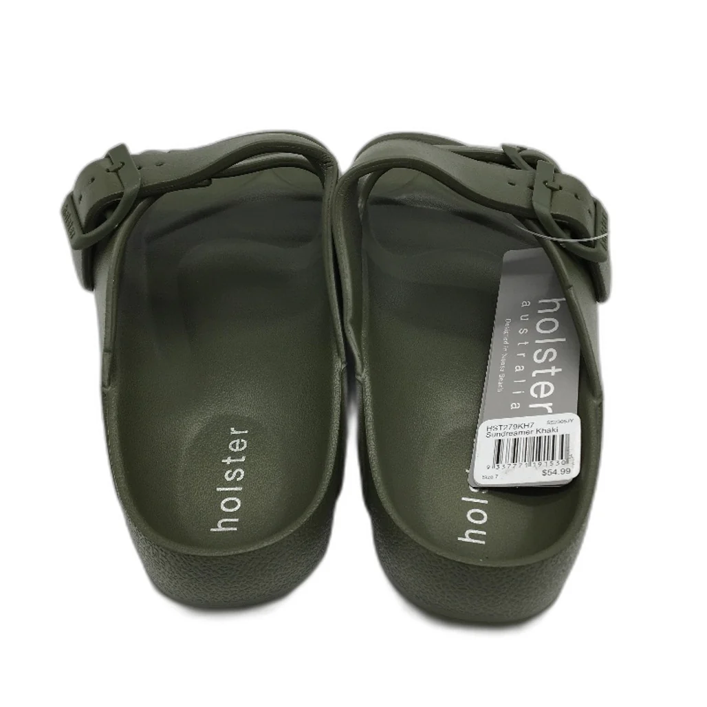 Holster Australia Khaki Sundreamer Double Strap Slide Sandal Ladies 11 EU42 NEW - Image 4