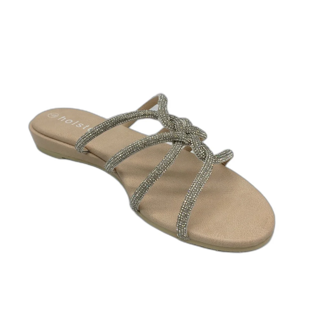 Holster Australia Sundance Wedge Strappy Glitter Sandals Ladies AU 7 EU 38 NEW