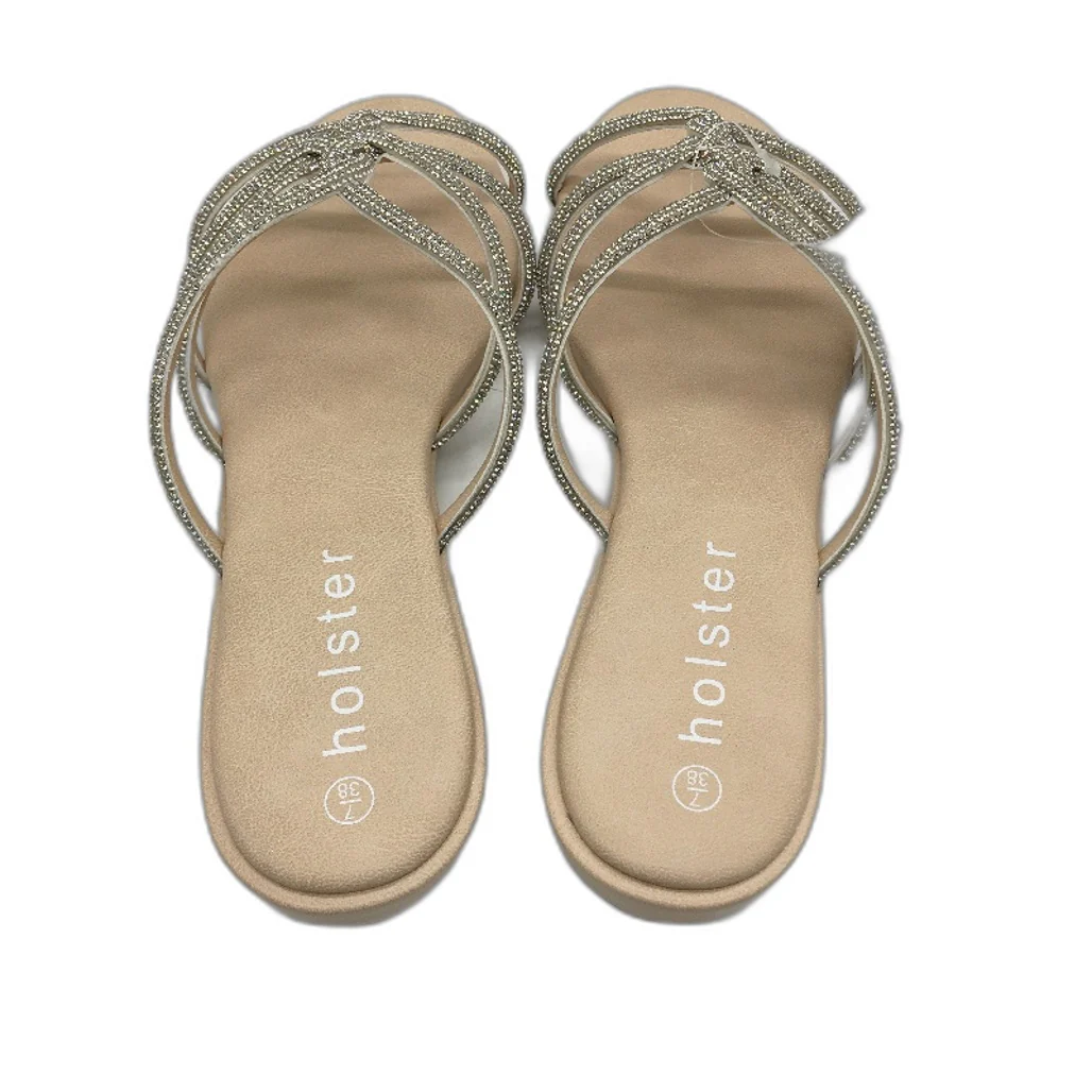 Holster Australia Sundance Wedge Strappy Glitter Sandals Ladies AU 7 EU 38 NEW - Image 6
