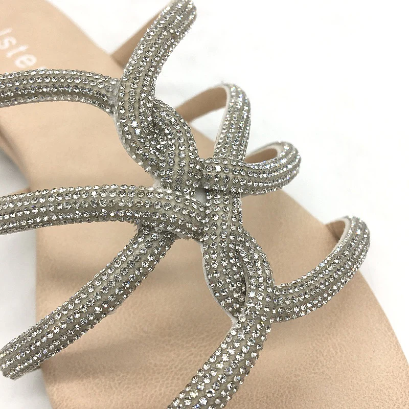 Holster Australia Sundance Wedge Strappy Glitter Sandals Ladies AU 9 EU 40 NEW - Image 3