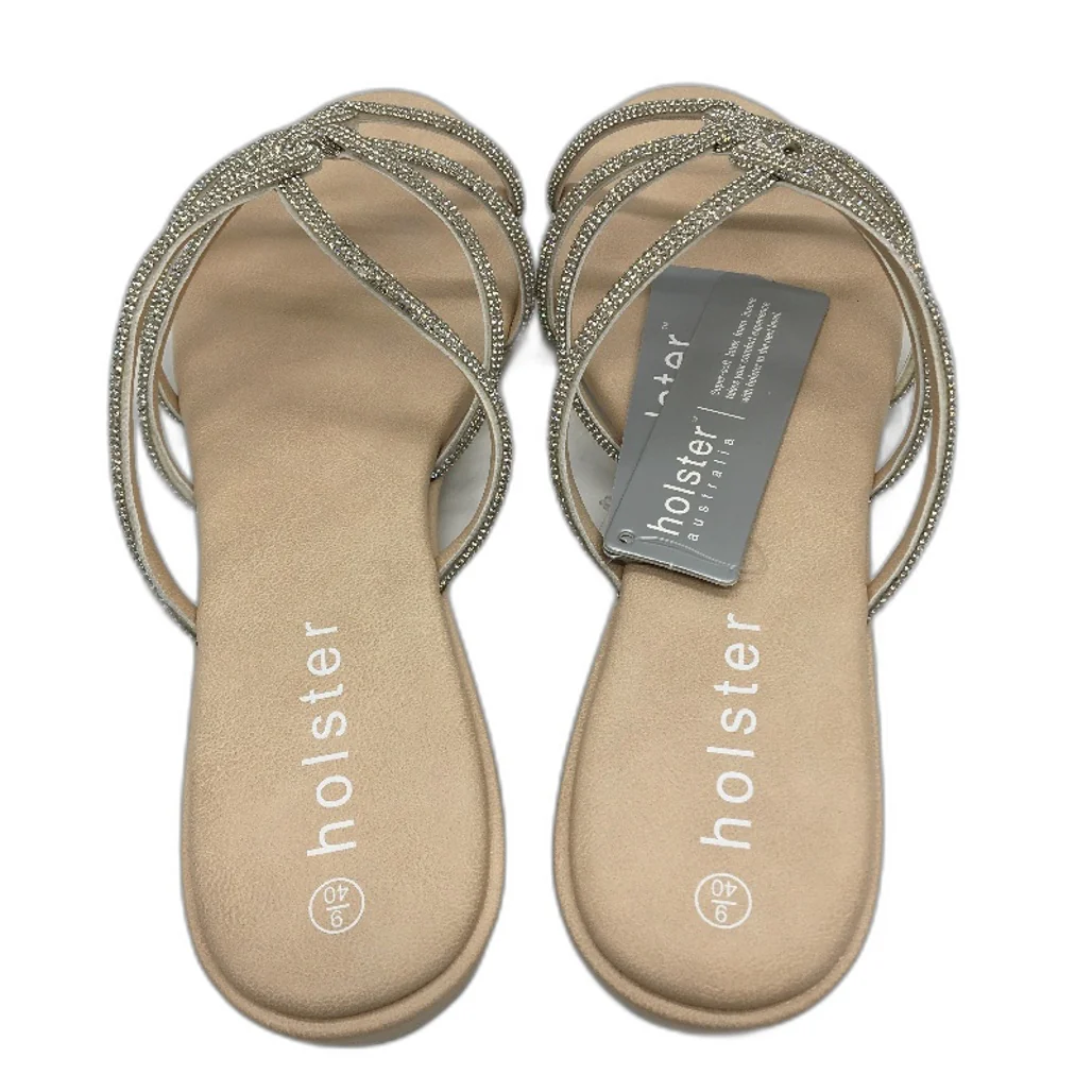 Holster Australia Sundance Wedge Strappy Glitter Sandals Ladies AU 9 EU 40 NEW - Image 6