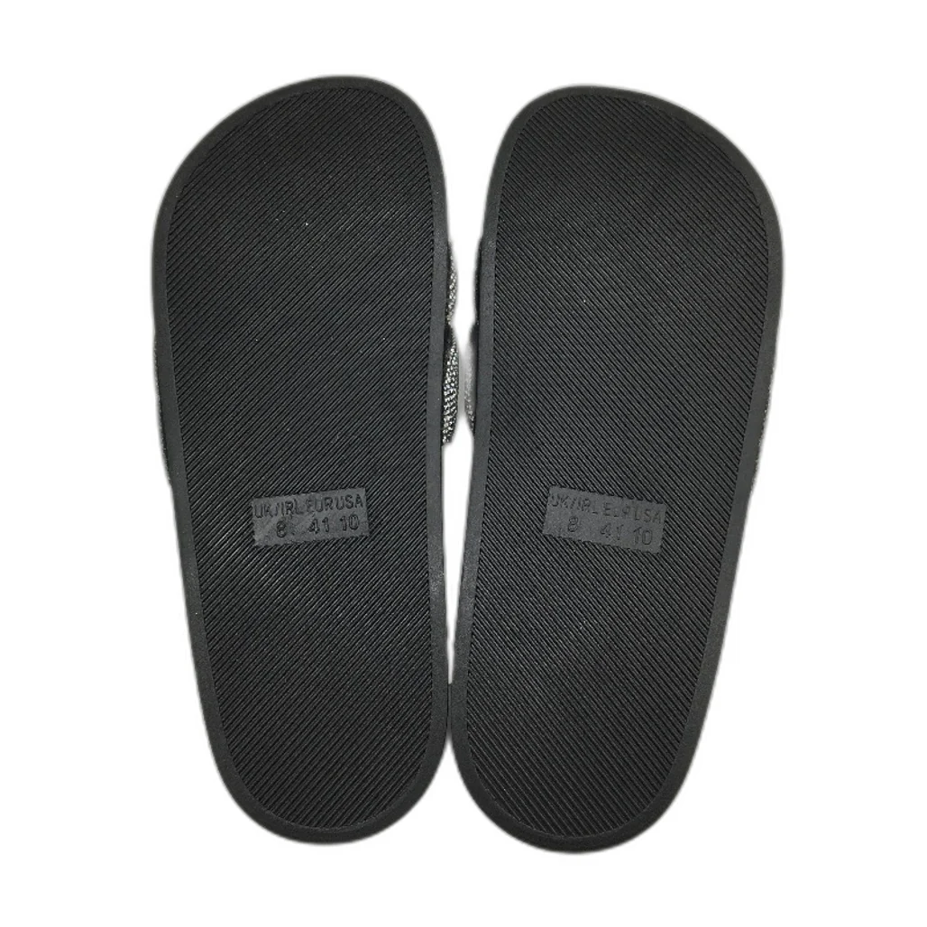 Holster Australia Sooth Black Glitter Detail Slide Sandals Ladies AU 9 EU 40 NEW - Image 6
