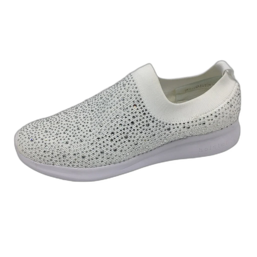 Holster Australia Firefly Sparkle White Slip On Sneaker Ladies AU 6 EU 37 NEW