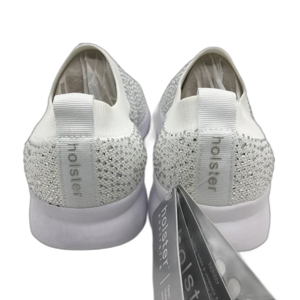 Holster Australia Firefly Sparkle White Slip On Sneaker Ladies AU 6 EU 37 NEW - Image 4