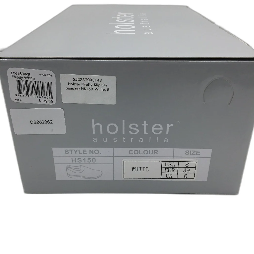 Holster Australia Firefly Sparkle White Slip On Sneaker Ladies AU 8 EU 39 NEW - Image 8