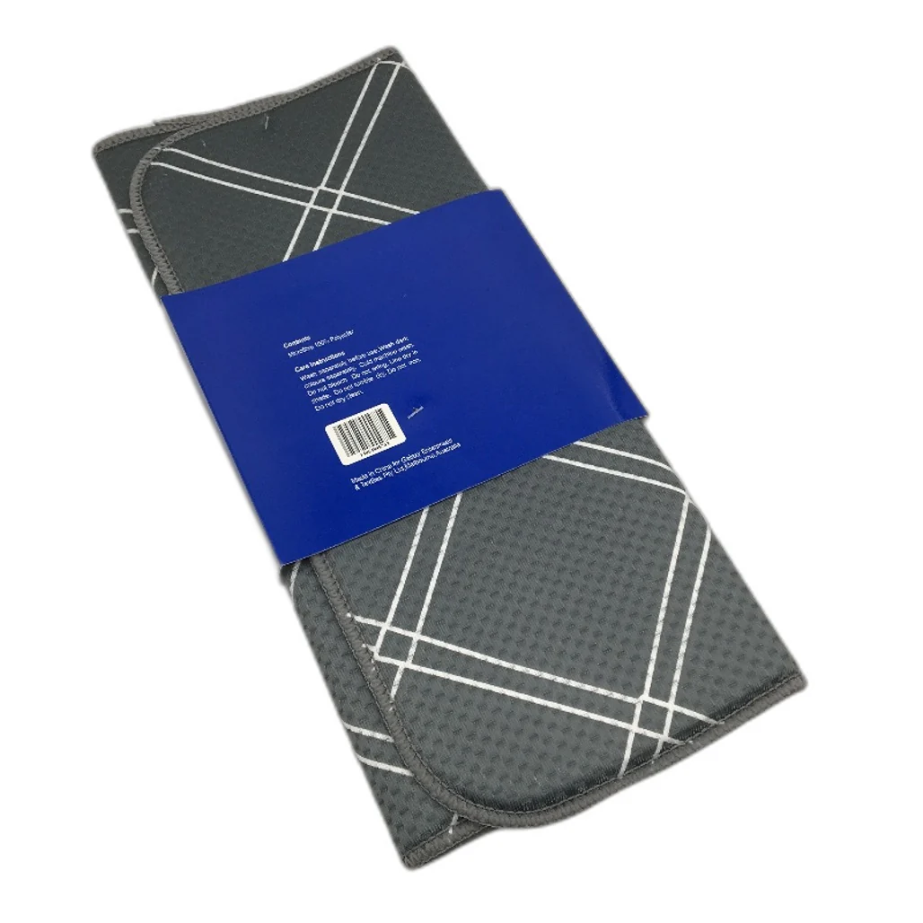 Microfibre 3Pck Green, Grey & Khaki Cushioned Dish Drying Mat Pack 38x50cm NEW - Image 4