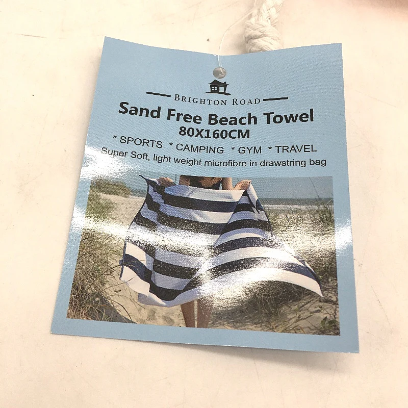 Brighton Road Yellow Sand Free Lightweight Microfibre Beach Towel In Bag NEW - Image 3