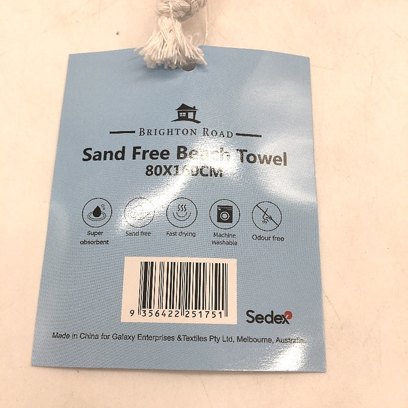 Brighton Road Yellow Sand Free Lightweight Microfibre Beach Towel In Bag NEW - Image 4