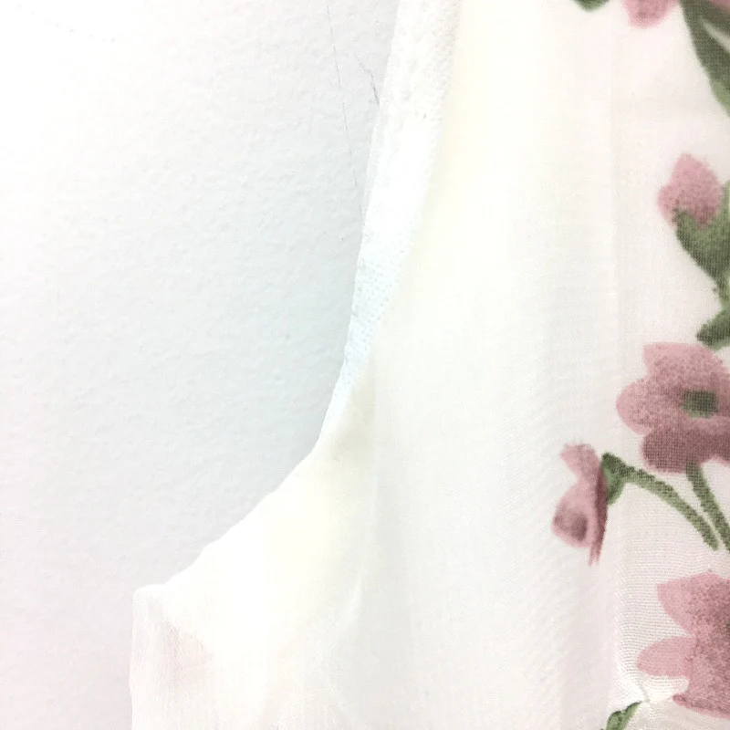 Caroline Morgan A Line White Pink Floral Sleeveless Mini Dress Ladies Size 8 - Image 5