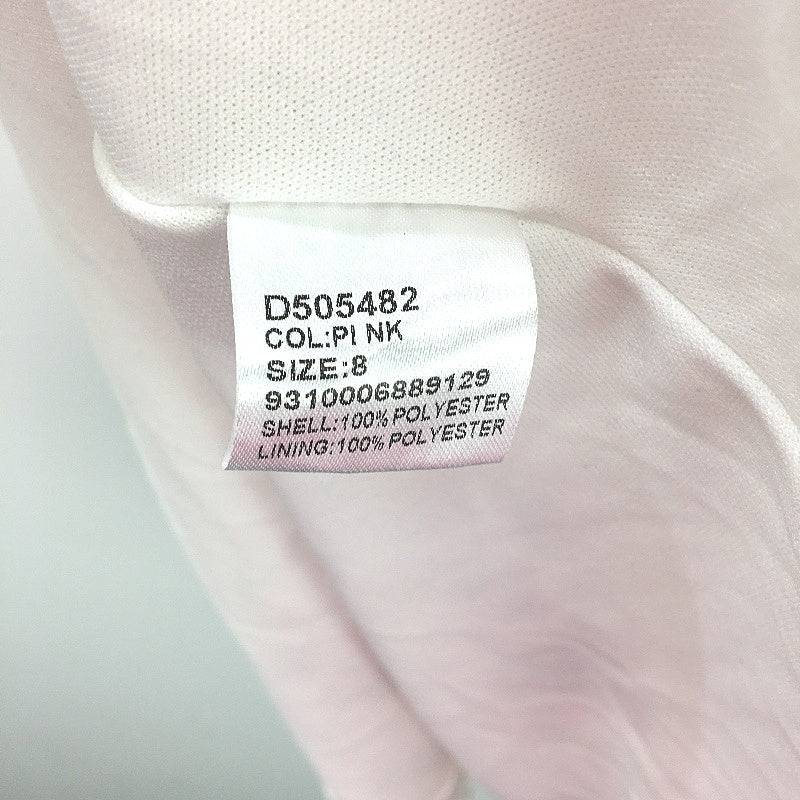 Caroline Morgan A Line White Pink Floral Sleeveless Mini Dress Ladies Size 8 - Image 7