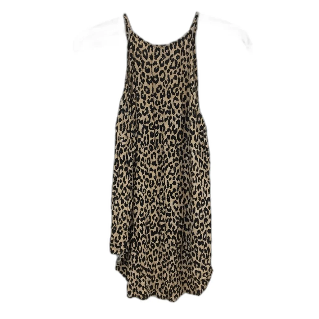 Bardot Brown Leopard Print Halter Neck Sleeveless Top Ladies Size UK 8 - Image 2