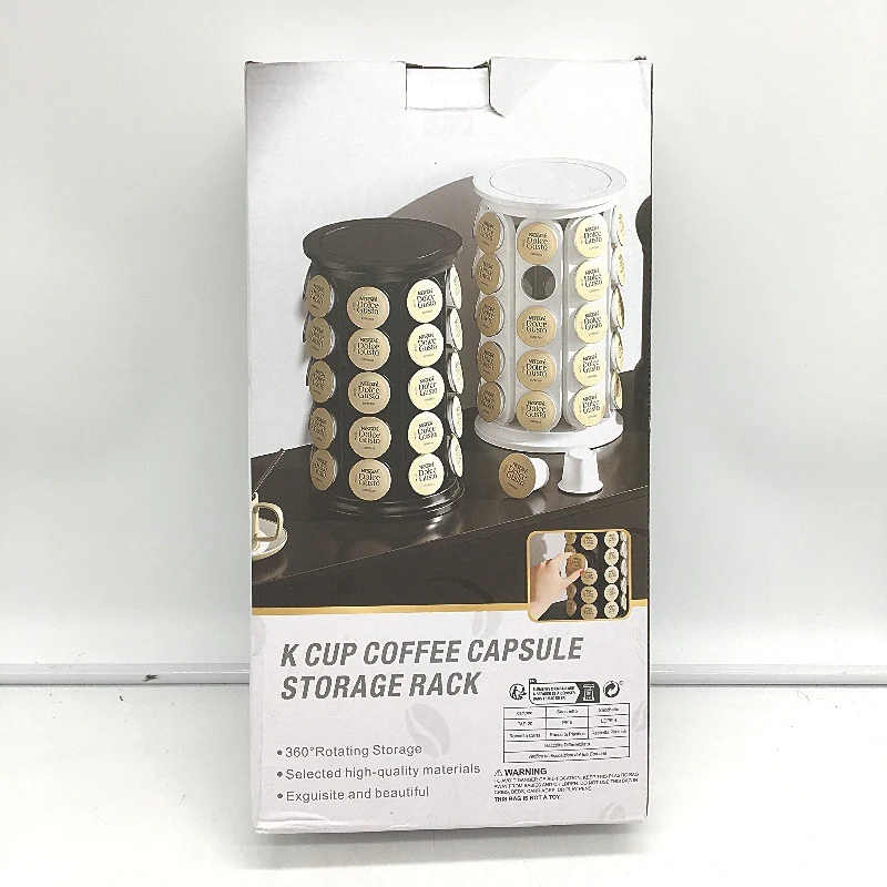 40 Pod Keurig Cup Coffee Capsule 360 Rotating Storage Rack in Black NEW - Image 5