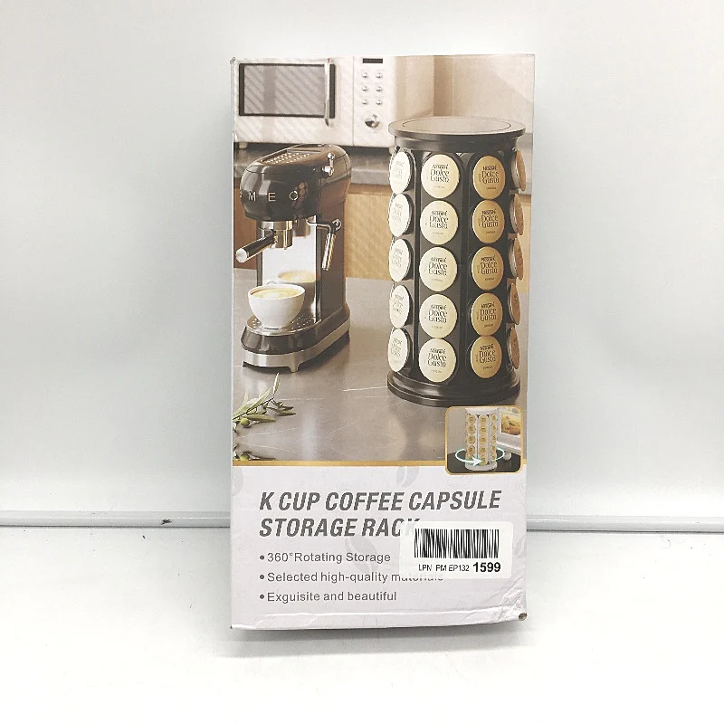 40 Pod Keurig Cup Coffee Capsule 360 Rotating Storage Rack in Black NEW - Image 6