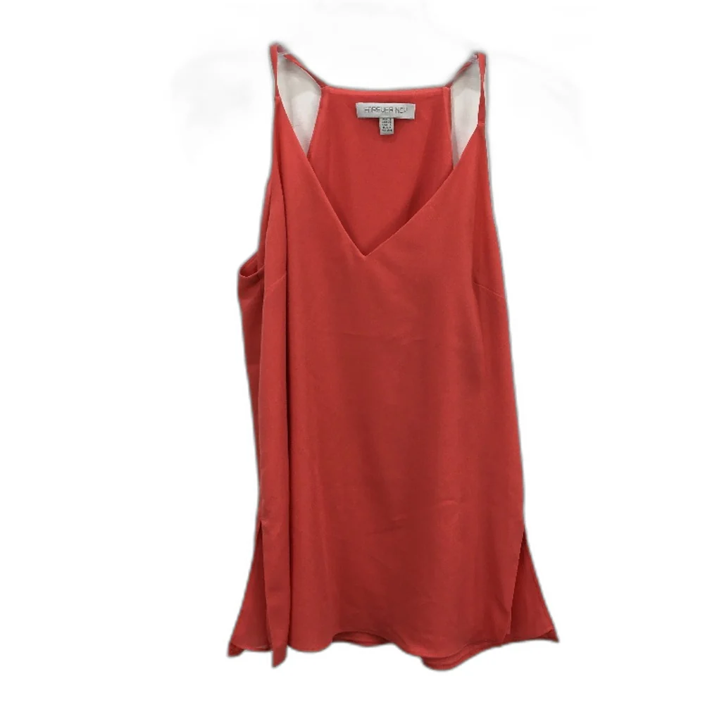 Forever New Anna High Apex Racer Lightweight Coral Pink Cami Ladies Size AU 8