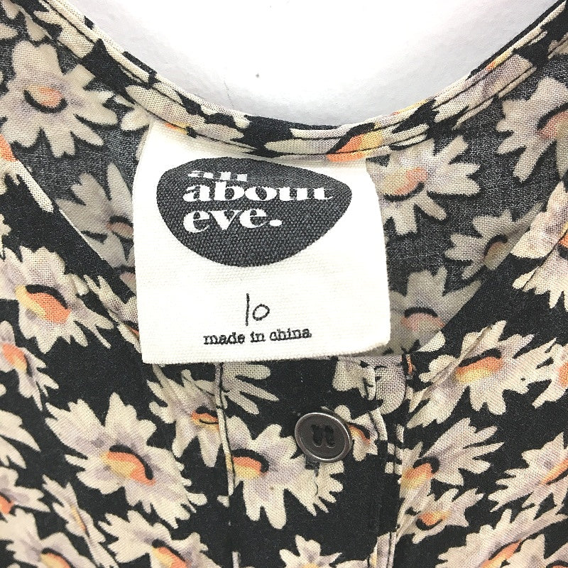 All About Eve Posie Black Floral Sleeveless Mini Dress Ladies Size AU 10 - Image 3