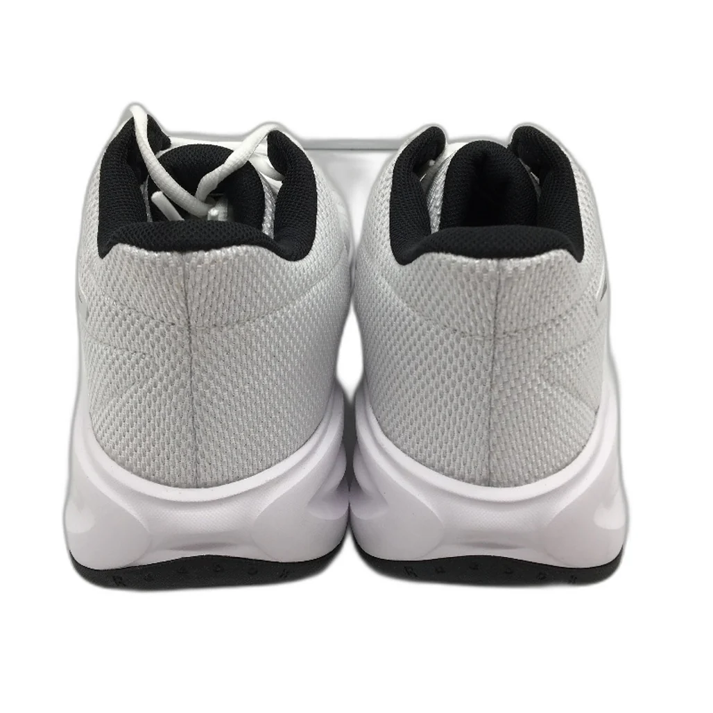 Reebok Press White Fabric Basketball Sneakers Unisex US M12.5 W14 EU 46 NEW - Image 3