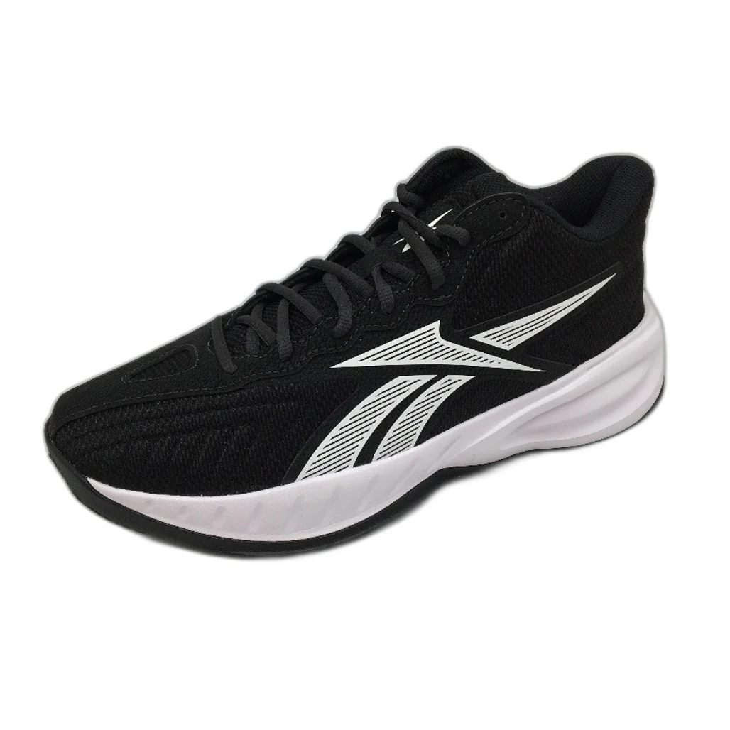 Reebok Press Black Fabric Basketball Sneakers Unisex US M9.5 W11 EU 42.5 NEW