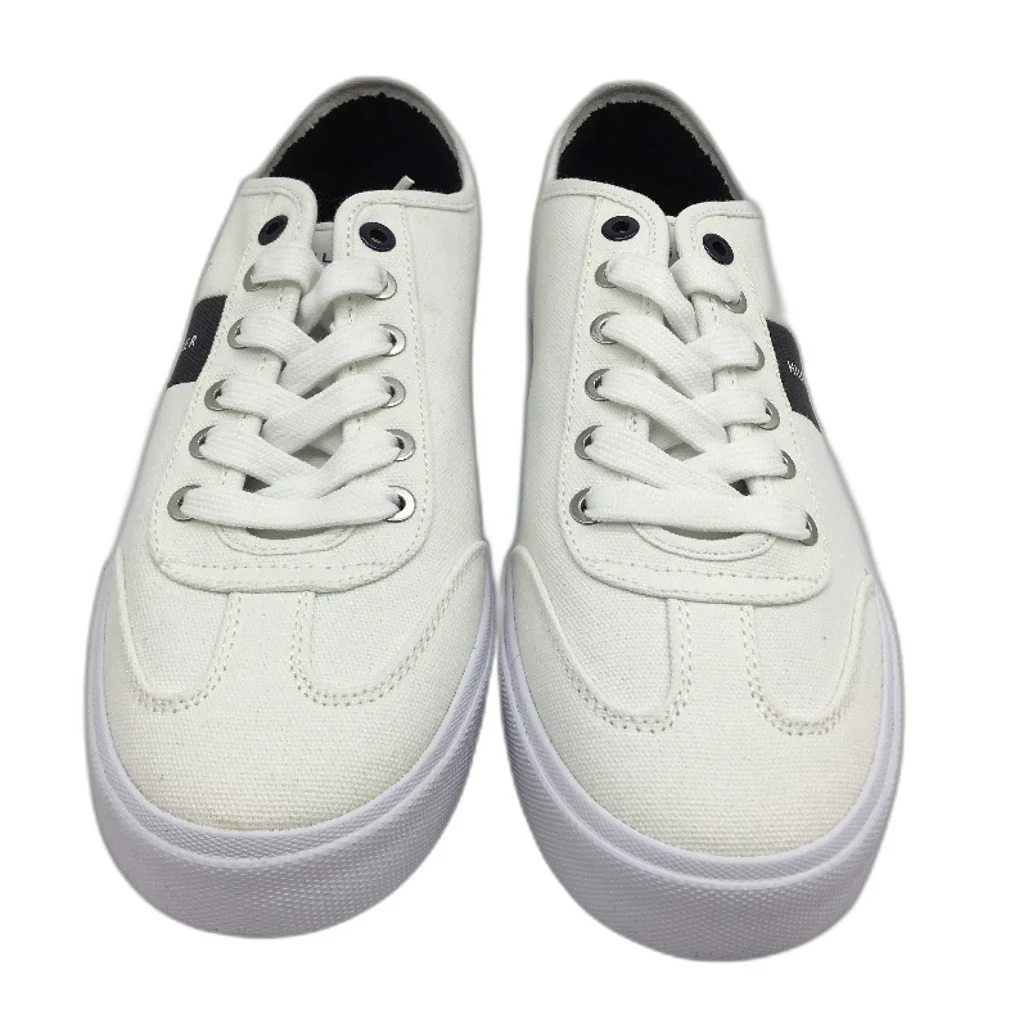 Tommy Hilfiger White Canvas TM Pandora Sneaker LaceUp Trainers Mens US8 EU41 NEW - Image 2
