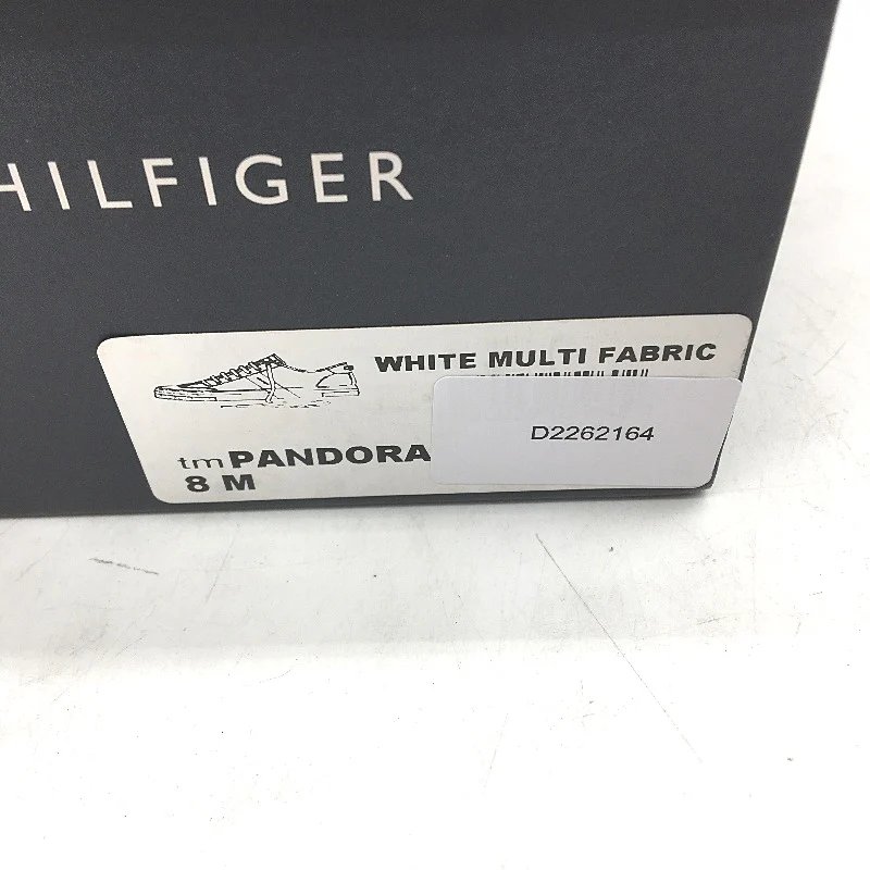 Tommy Hilfiger White Canvas TM Pandora Sneaker LaceUp Trainers Mens US8 EU41 NEW - Image 8