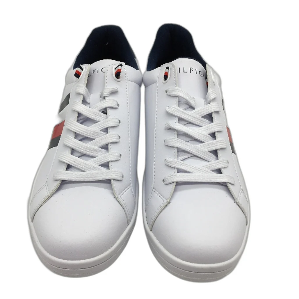 Tommy Hilfiger White TM Lectern Sneaker Lace Up Trainers Mens US 12 EU 45.5 NEW - Image 2