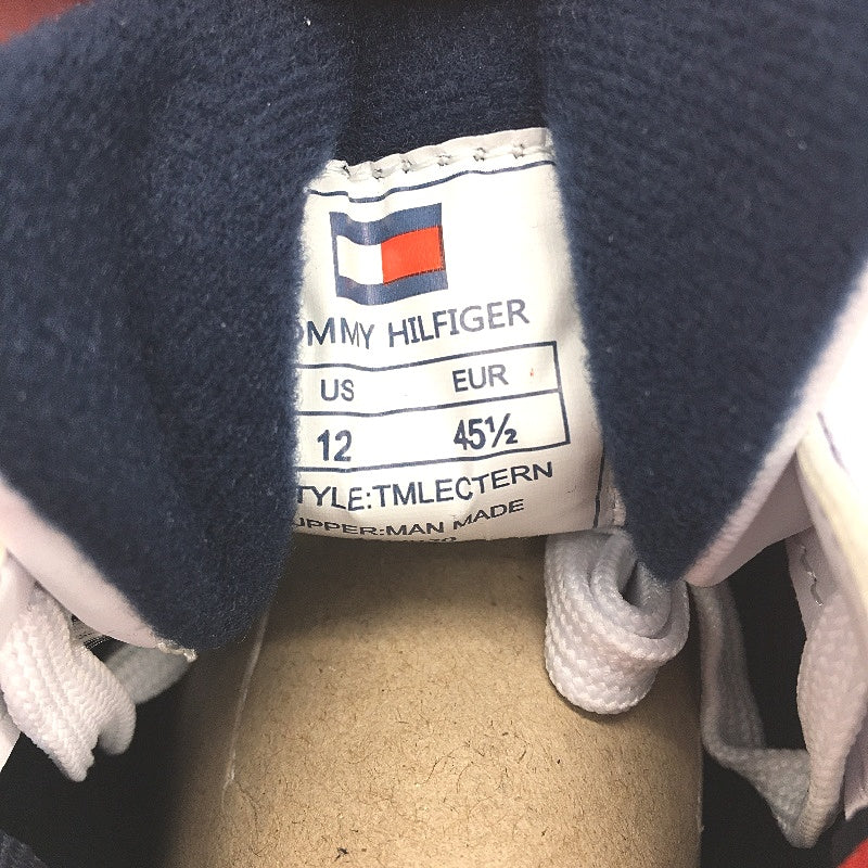 Tommy Hilfiger White TM Lectern Sneaker Lace Up Trainers Mens US 12 EU 45.5 NEW - Image 5
