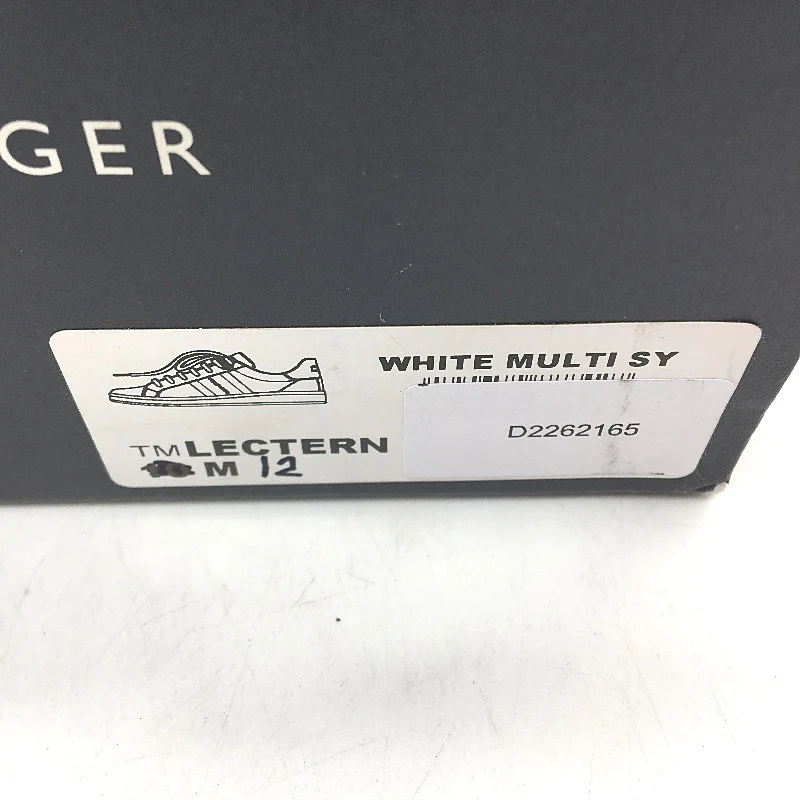 Tommy Hilfiger White TM Lectern Sneaker Lace Up Trainers Mens US 12 EU 45.5 NEW - Image 7