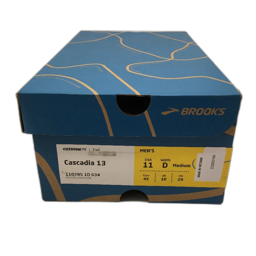 Brooks Cascadia 13 Red & Maroon Trail Running Sneaker Shoes Mens US 11D EU45 NEW - Image 7