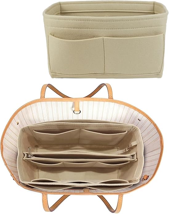 Felt Fabric Purse Handbag Organizer Pockets Insert Speedy Neverfull Large NEW
