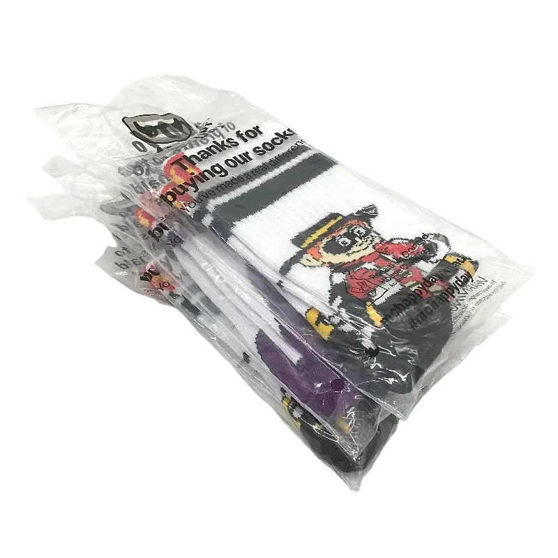 McDonald's McHappy Day Silly Socks 3 Pack 1x Grimace & 2x Hamburglar Kids OS NEW - Image 2