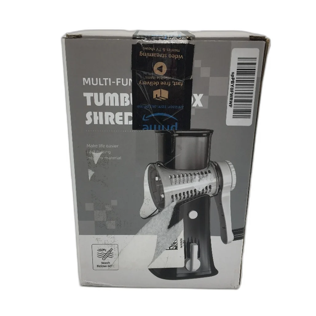 Rotary Cheese Grater Vegetable Shredder Chopper Tumbling Box w/ Suction Base NEW - Image 7