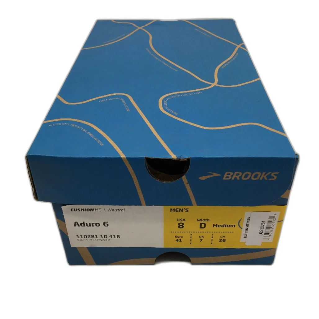 Brooks Aduro 6 Navy Blue & Cherry Running Sneaker Shoes Mens US 8D EU41 NEW - Image 7